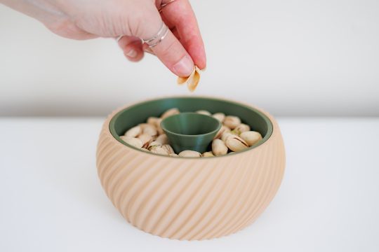 Bol à pistaches TwistSnack – Le bol deux-en-un qui a du style